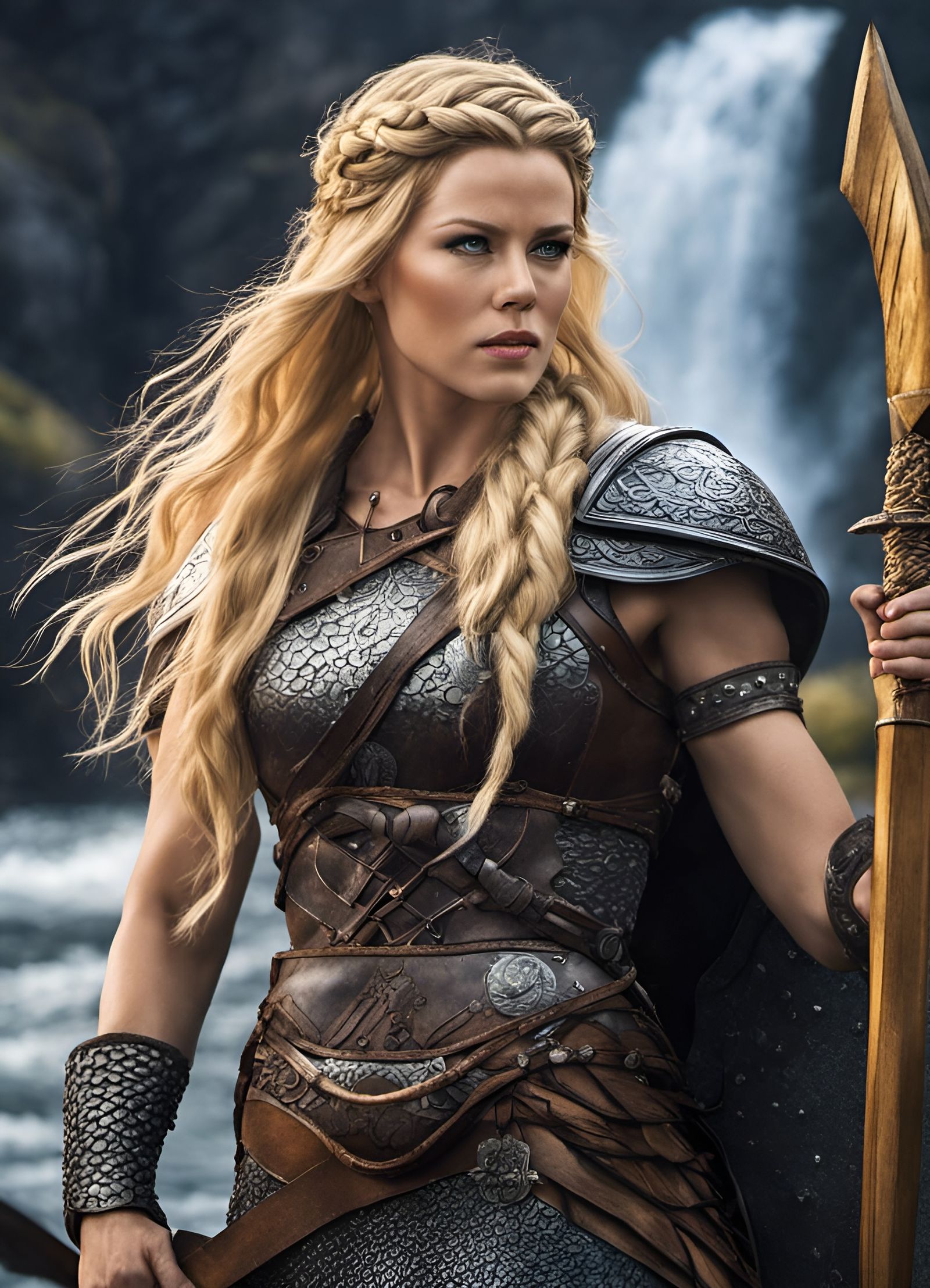 Viking Shield Maiden Concept Art in 8K