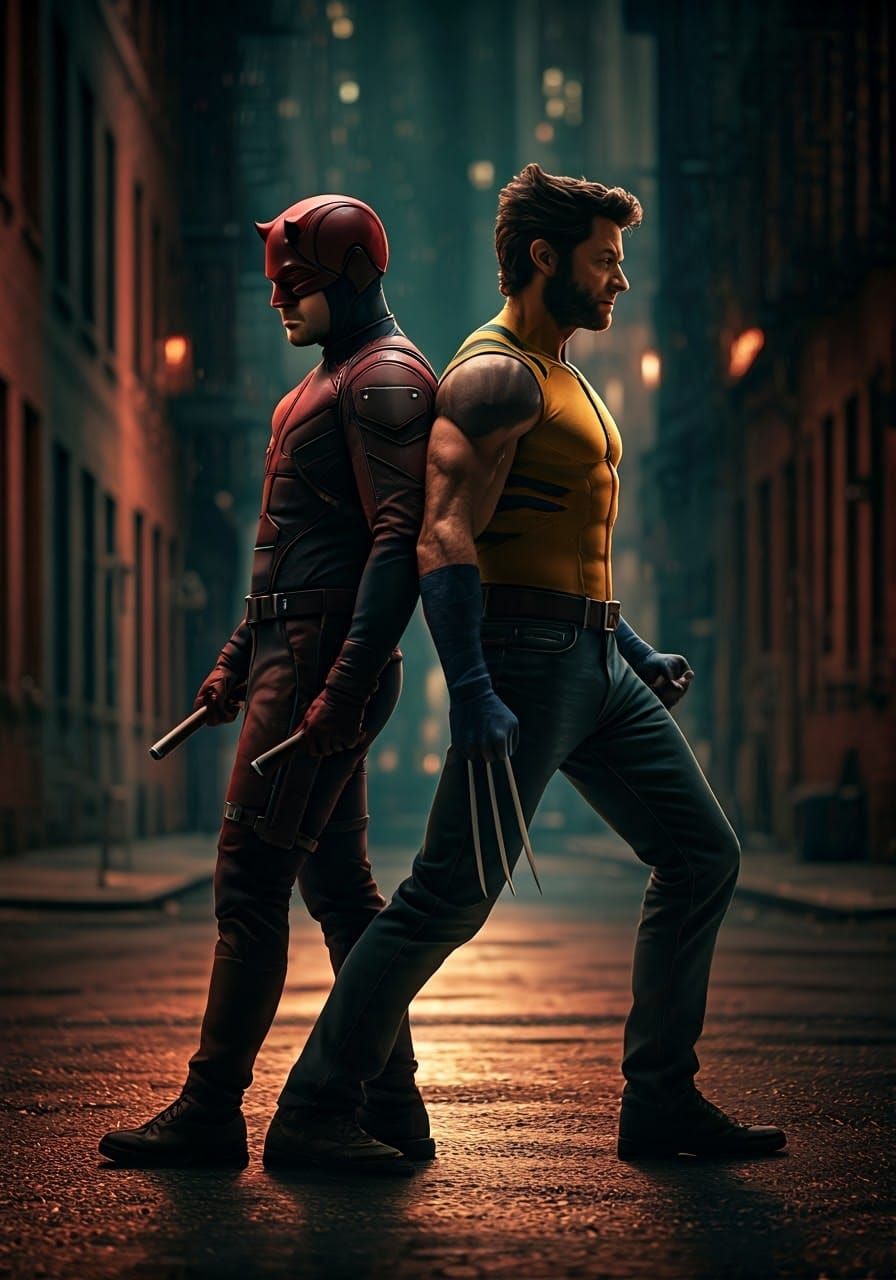 Daredevil and Wolverine's Gritty Dance