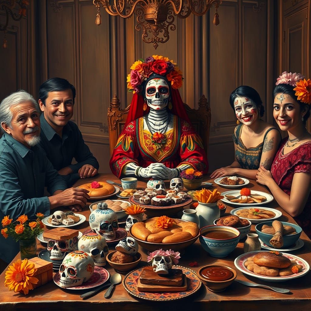 Day of the Dead Spirit at Family Feast