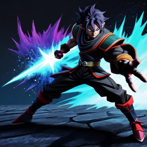 battle between Goku Black and Kiryu Setsuna underground comi...
