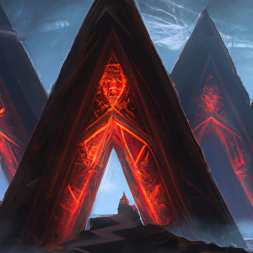 Triangle: Dark Fantasy Concept Art in 8K