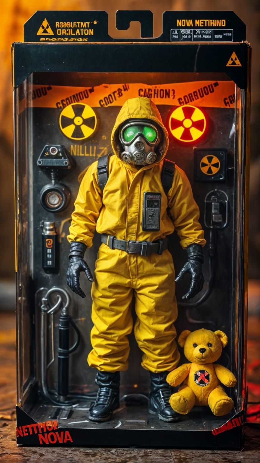 Gritty Action Figure in Post-Apocalyptic Blister Box
