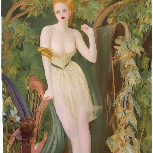 Vampire's Victorian Fashion Journey in Somov Style