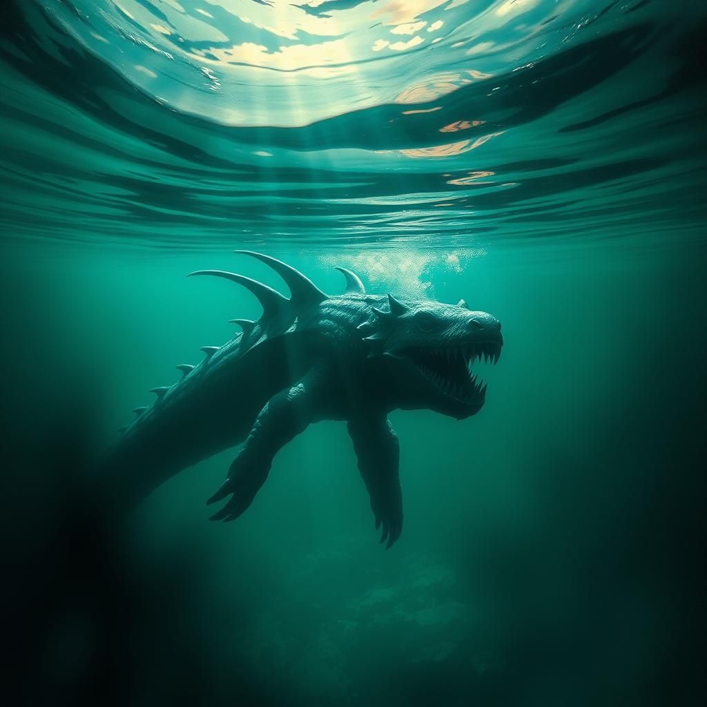 Eerie Water Monster in Emerald Lake