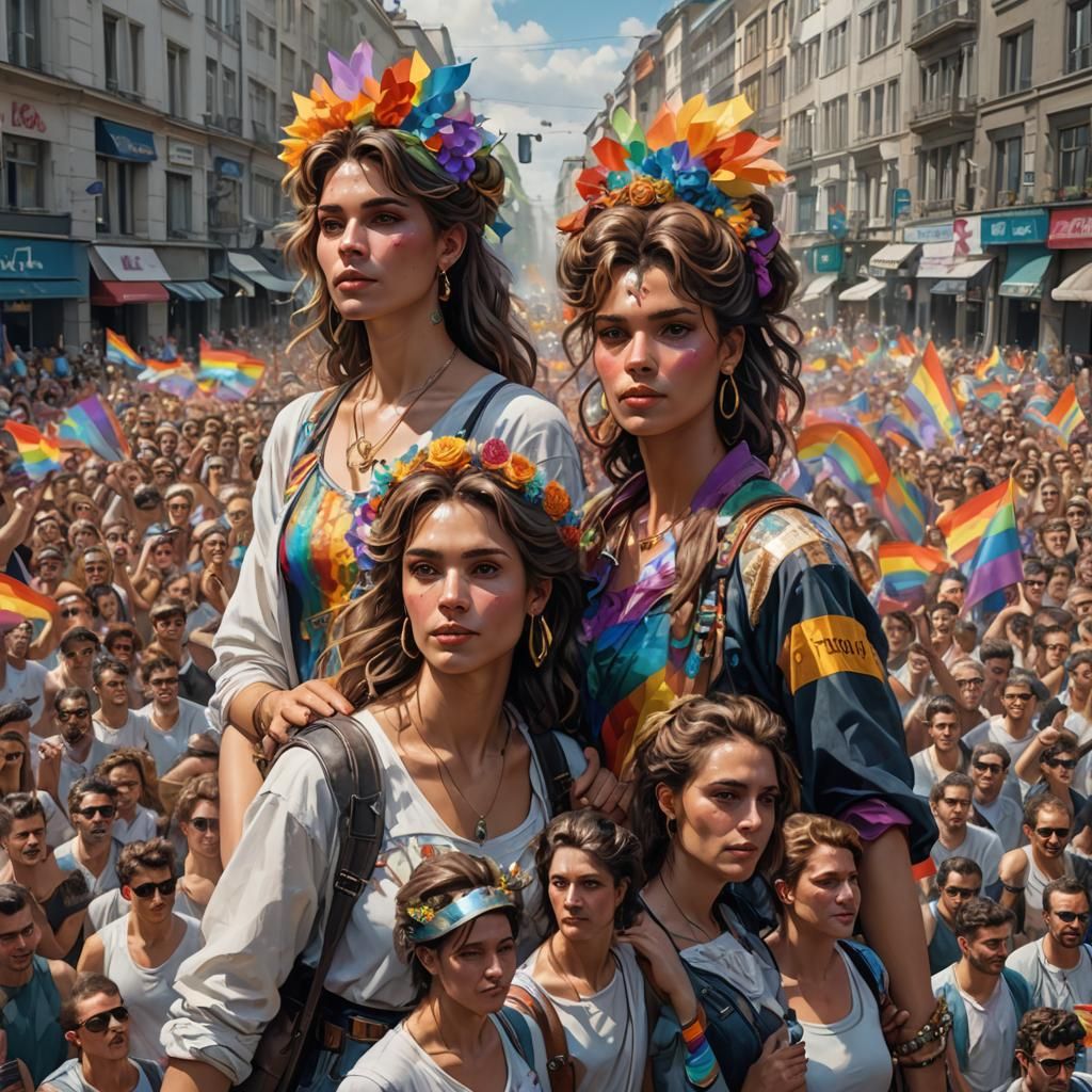 Sofia Pride Parade in the 1990s: Digital Art