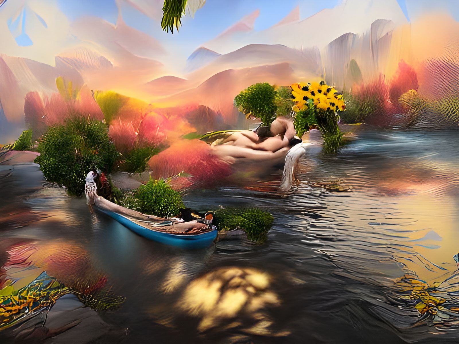 Adam and Eve in Paradise: Renaissance Painting