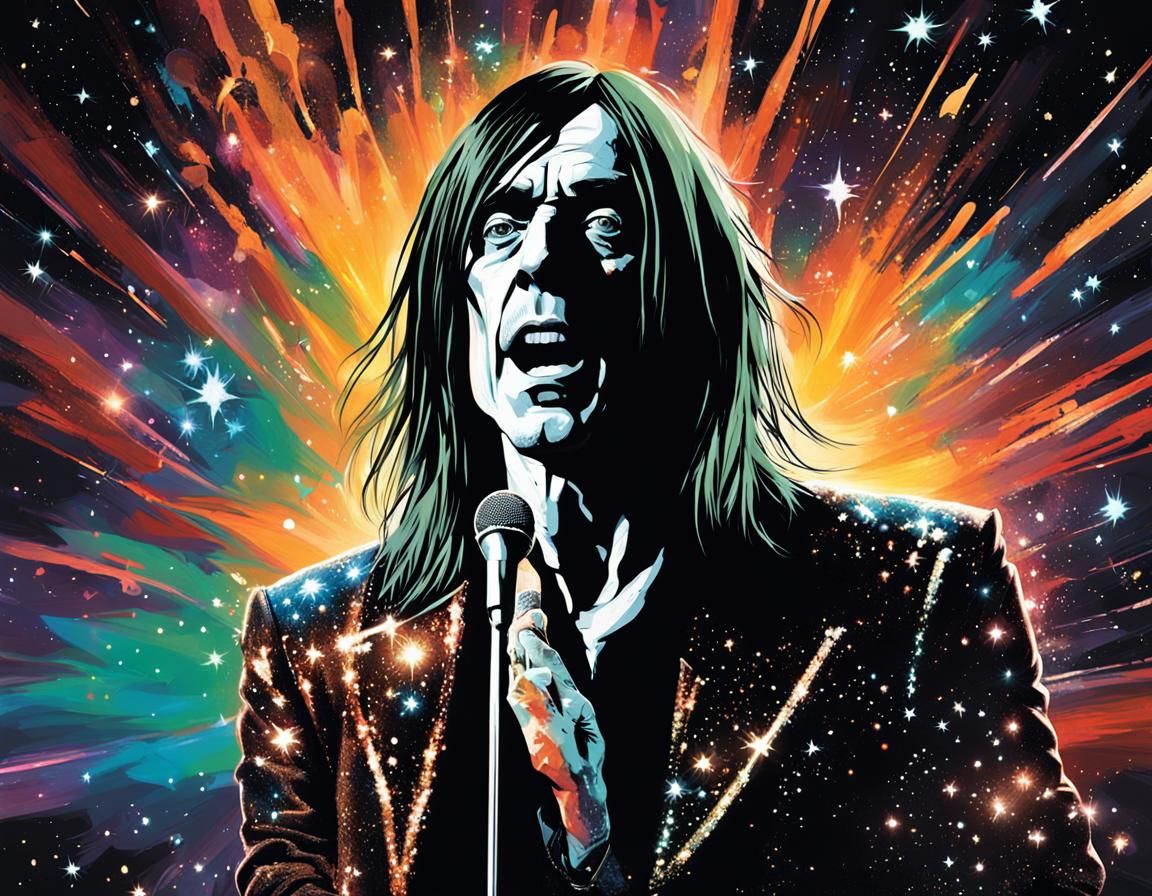 Iggy Pop Rocks Out in Space: Allain Voss Style
