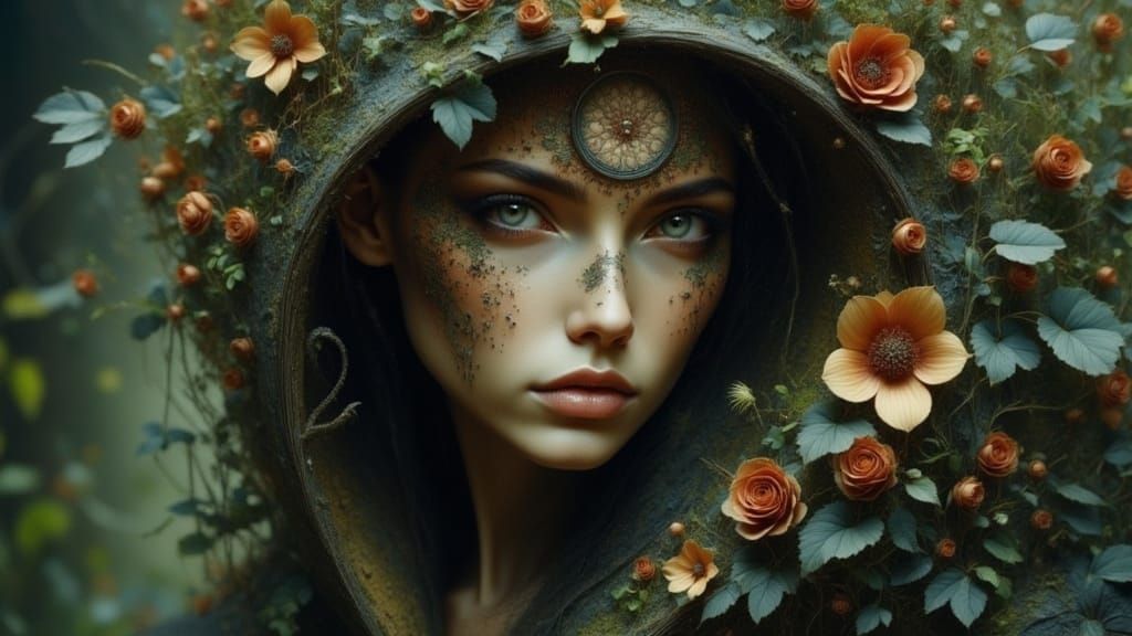 Elegant Demon Woman with Alluring Features