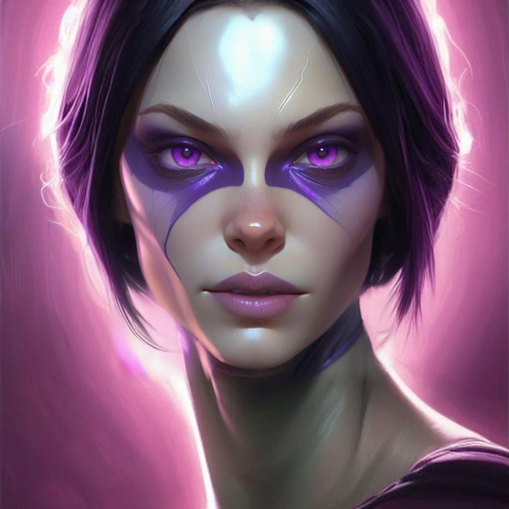 Alien Assassin Portrait in Hyperdetailed Digital Art