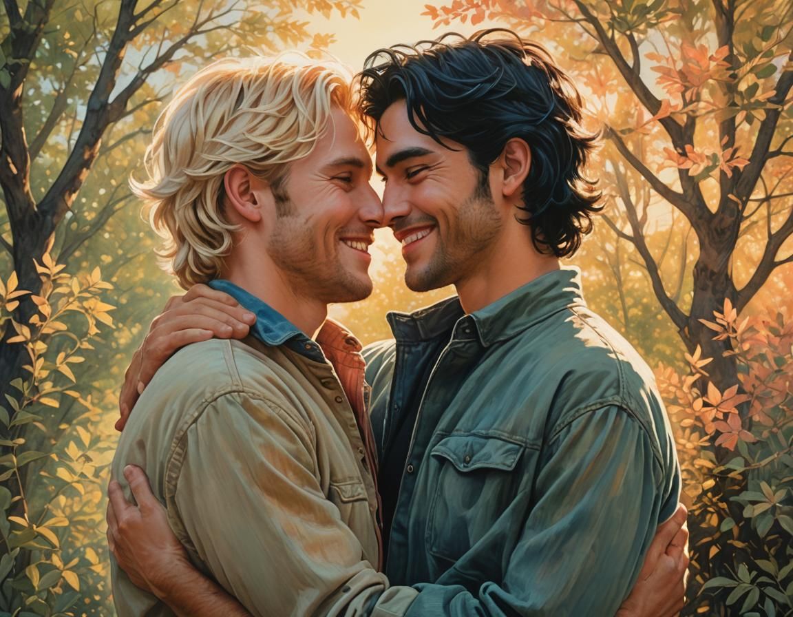 Radiant Embrace: A Photorealistic Study in Happiness