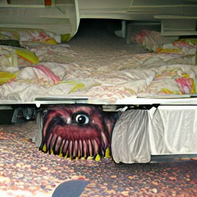 Terrifying Monster Under the Bed: A Nightmarish Vision