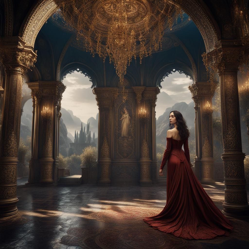Monica Bellucci: Detailed Fantasy Concept Art