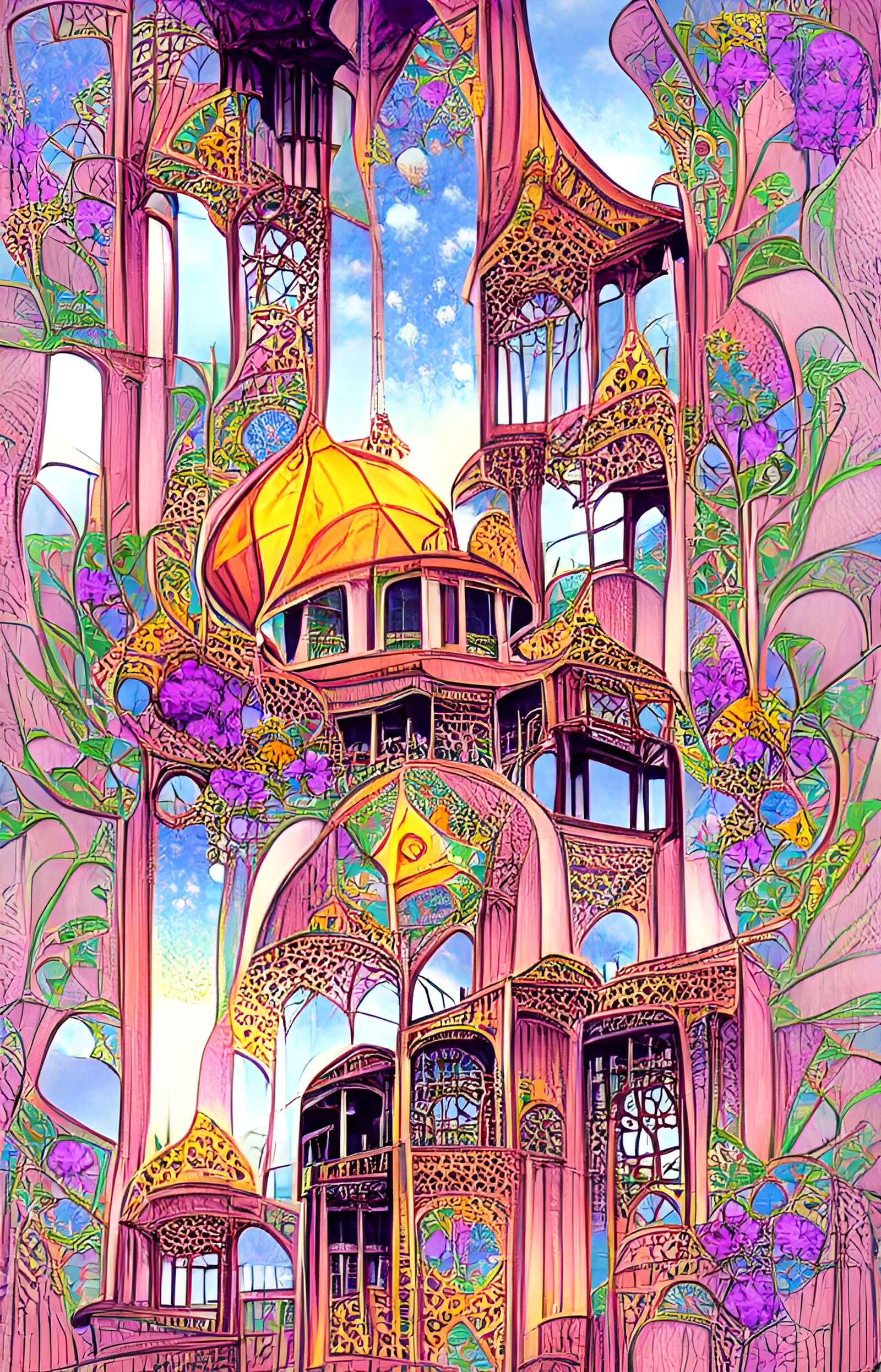 Ornate Art Nouveau Sanctuary of Knowledge