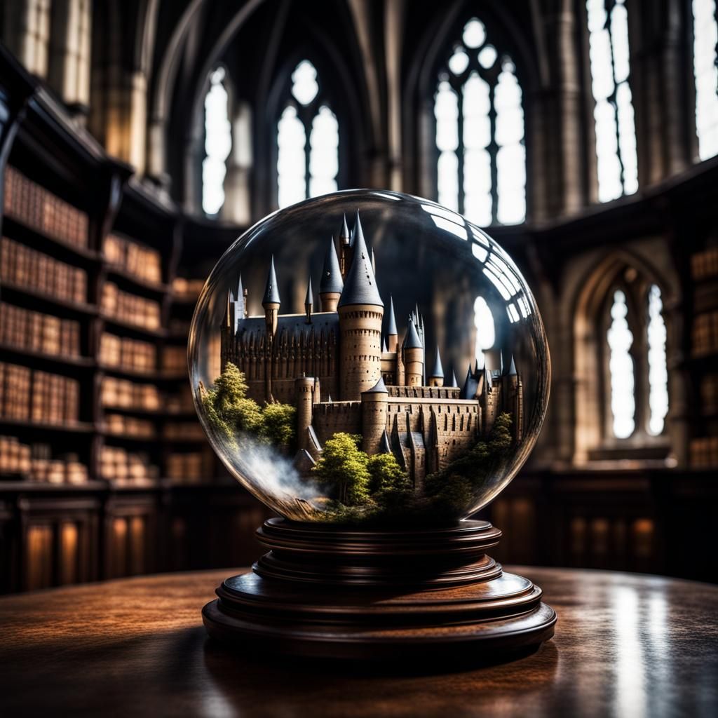 Hogwarts in a Sphere: Hyperrealistic Detail
