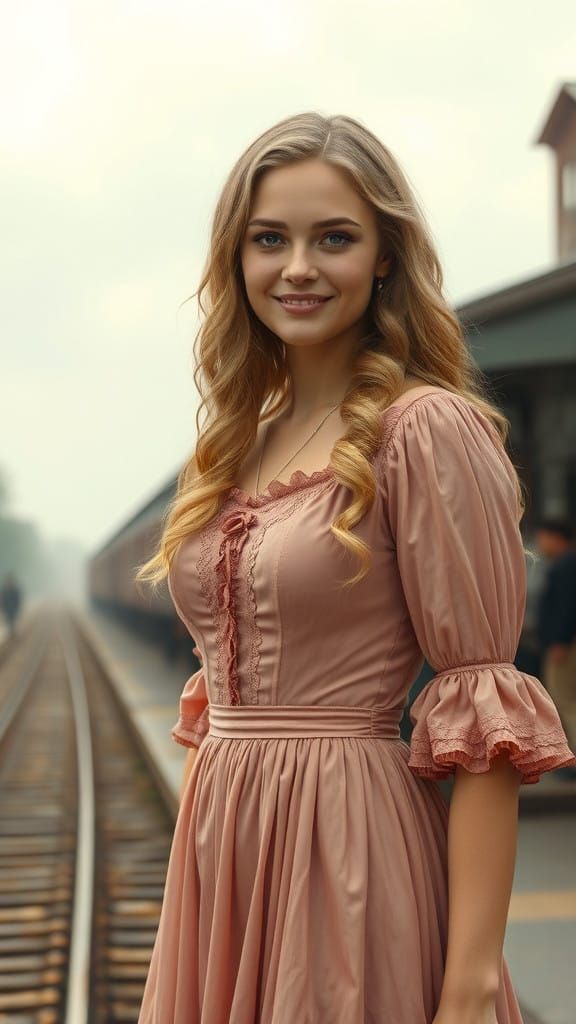 1883 Era Countess in Ethereal Texas Landscape