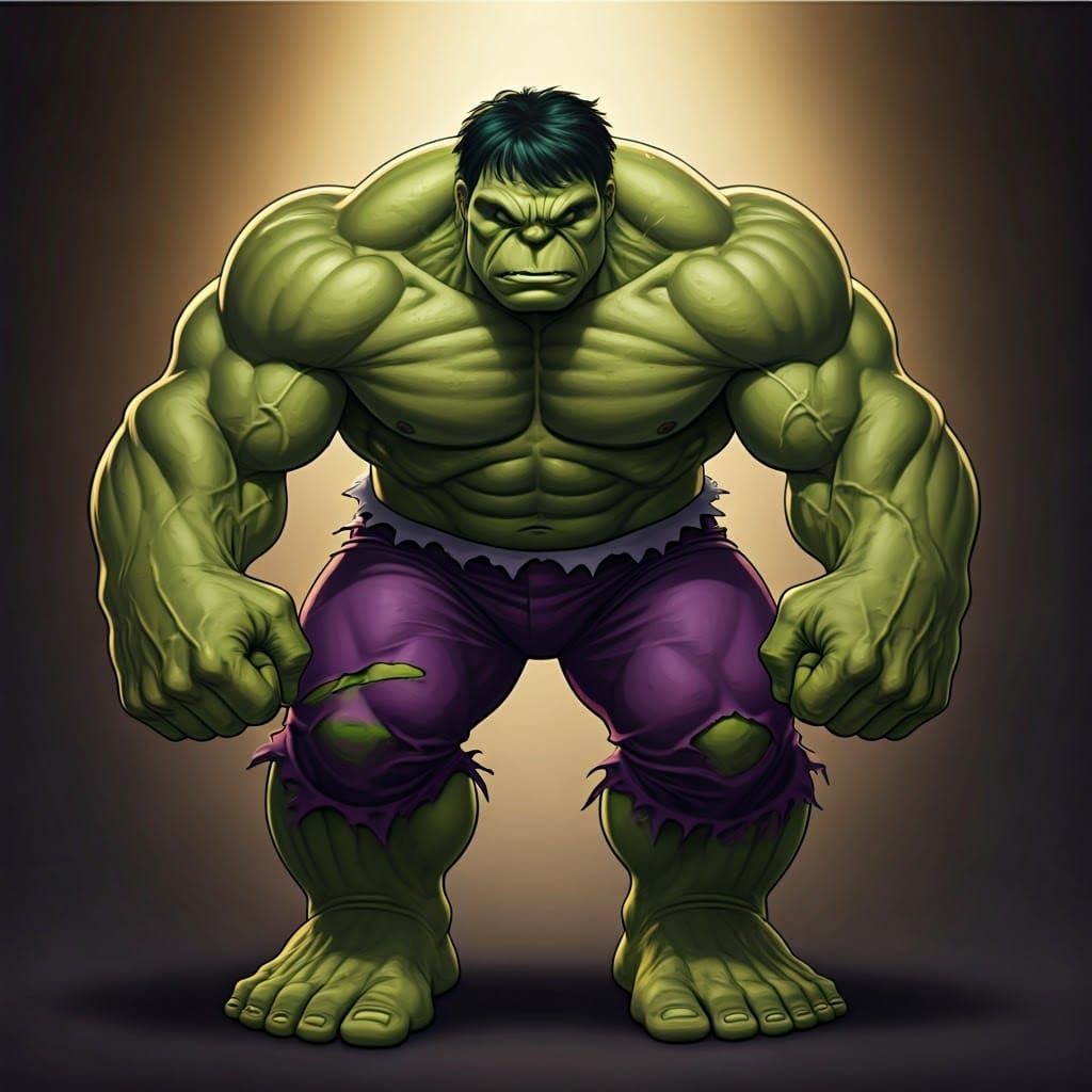 Incredible Hulk Comic Book Art Style
