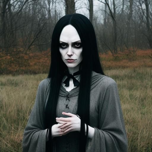 Cosplaying the creepy girl from "The Ring"