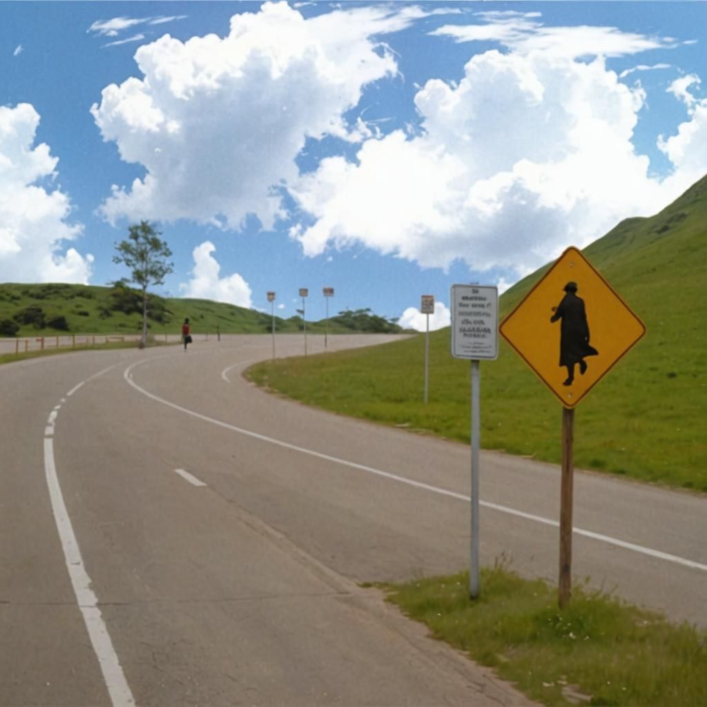 People Levitating in a Vivid Fever Dreamscape