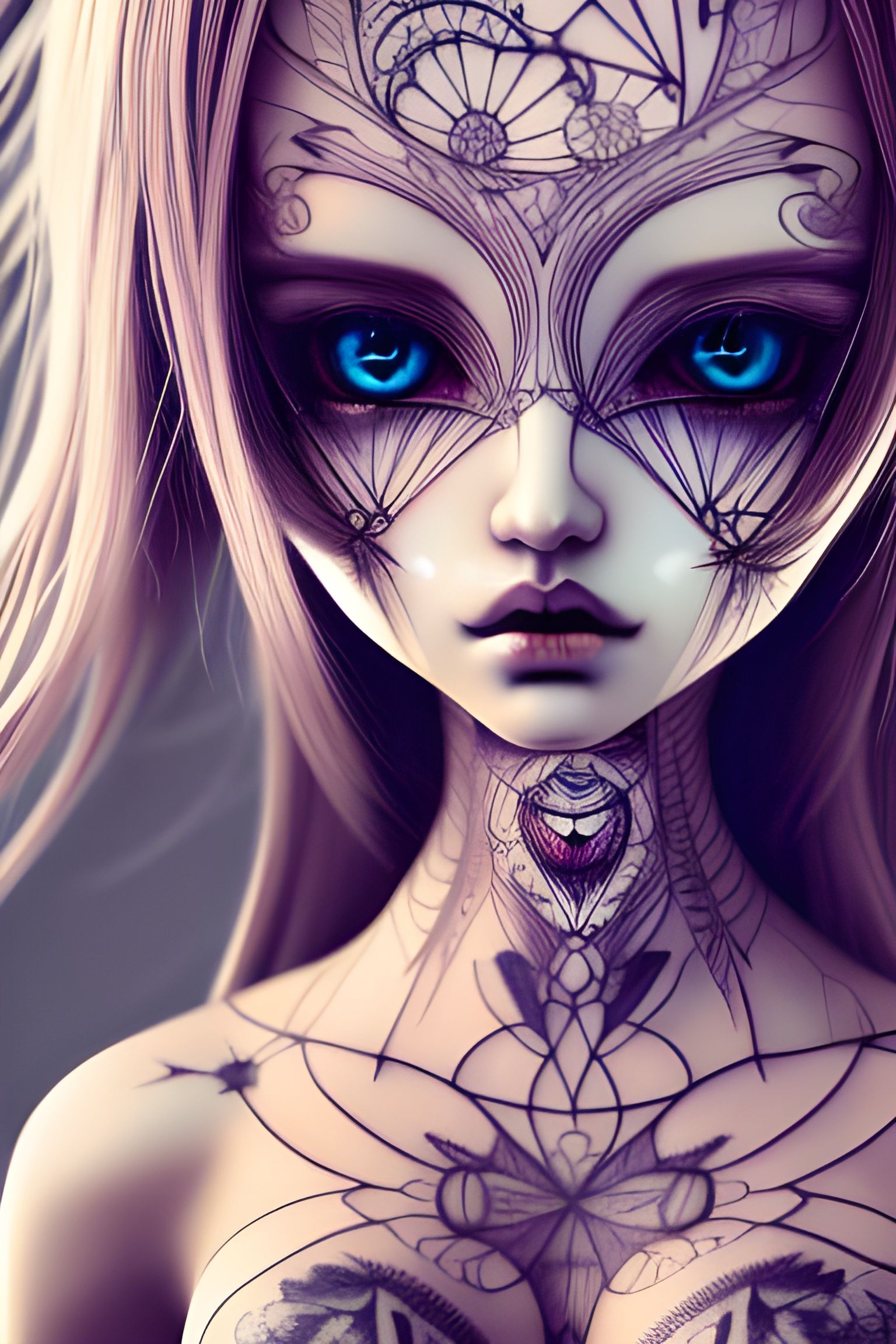 Tattooed doll