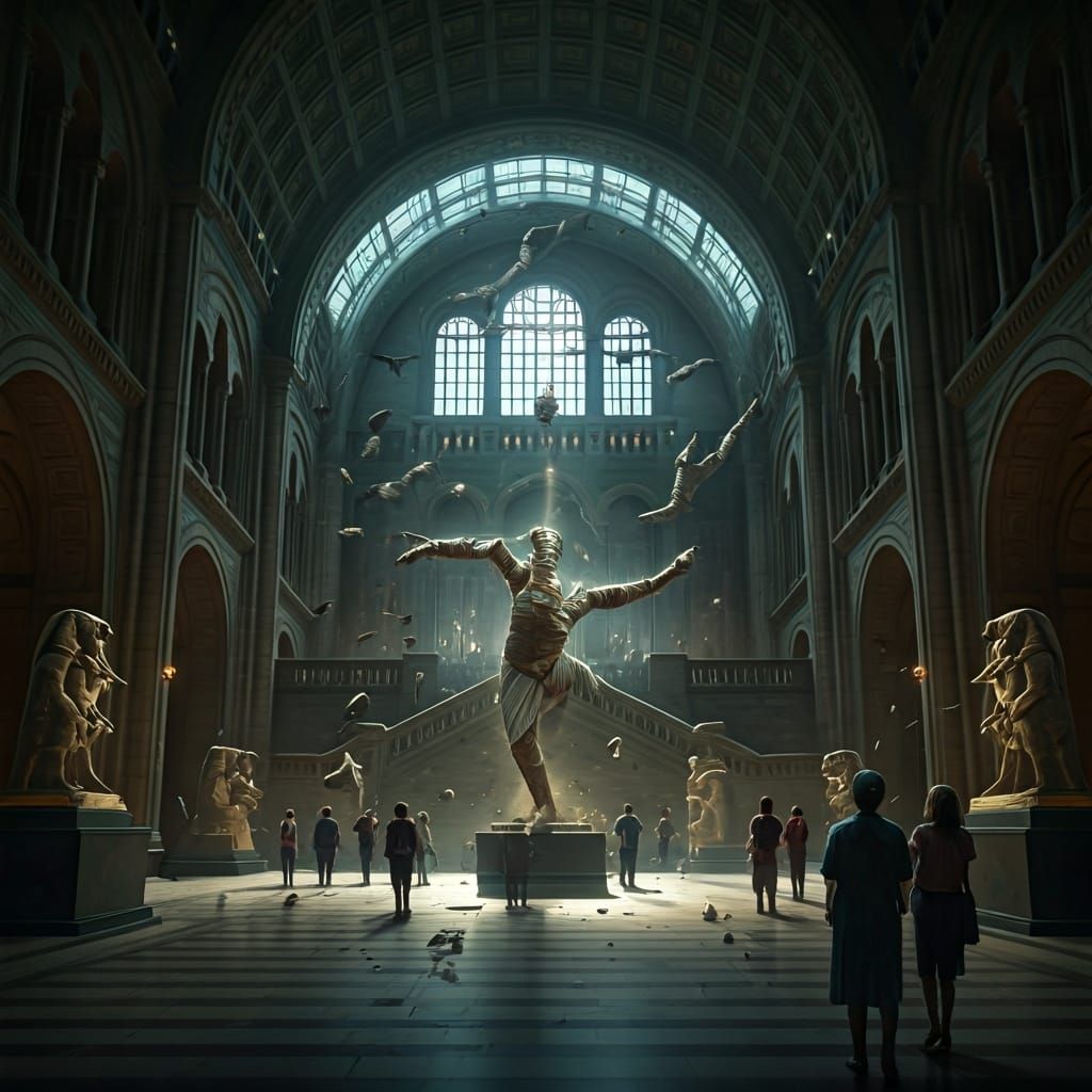Museum Exhibits Awaken in Graceful Ballet