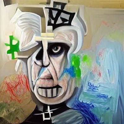 Cubist Portrait in Picasso Style