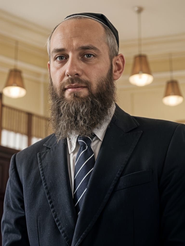 Lithuanian Haredi Rabbi Portrait