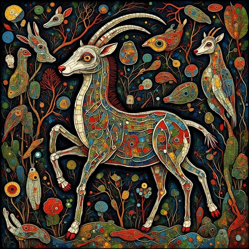 Prancing Capricorn with Rough Diamond and Hellhound Howl