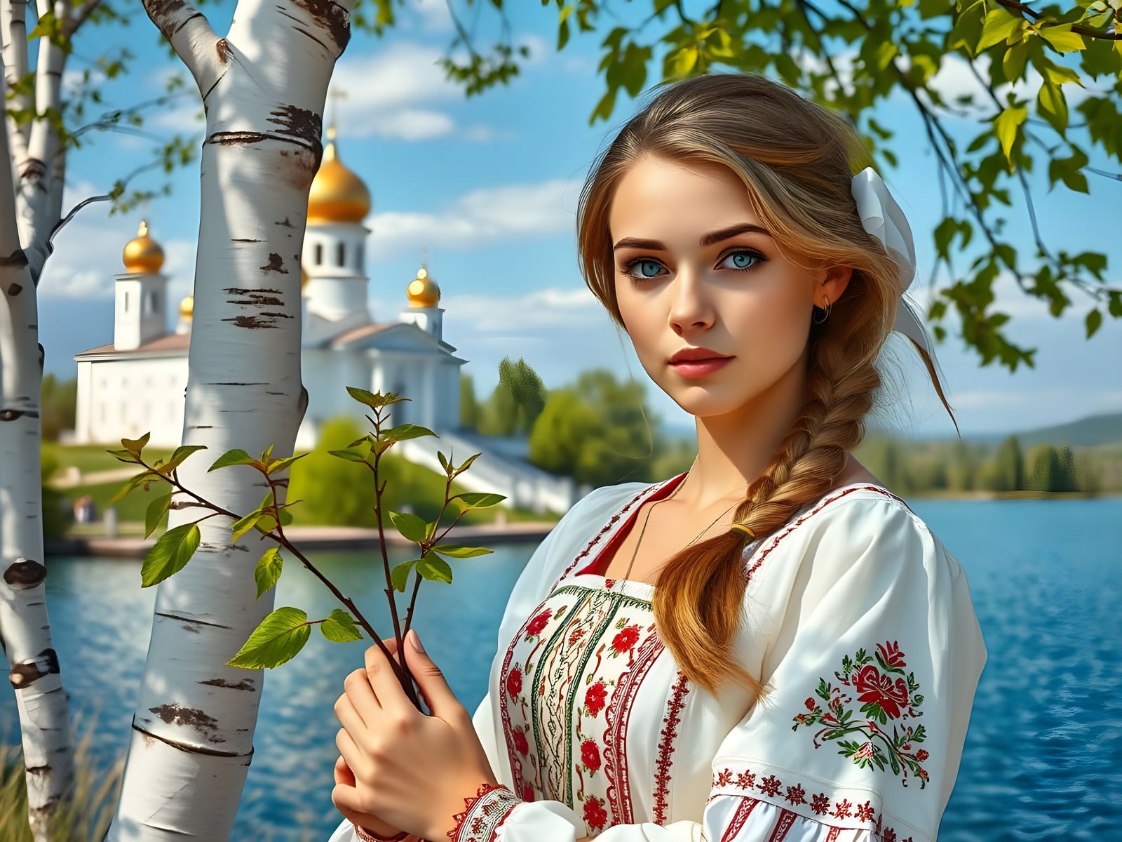 Blessed Summer Day in a Russian Village