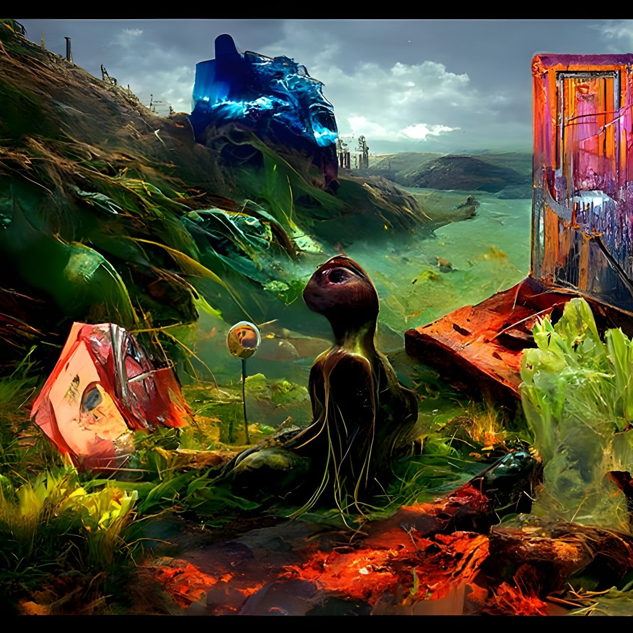 Chaotic Research Lab in Solar-Punk Style