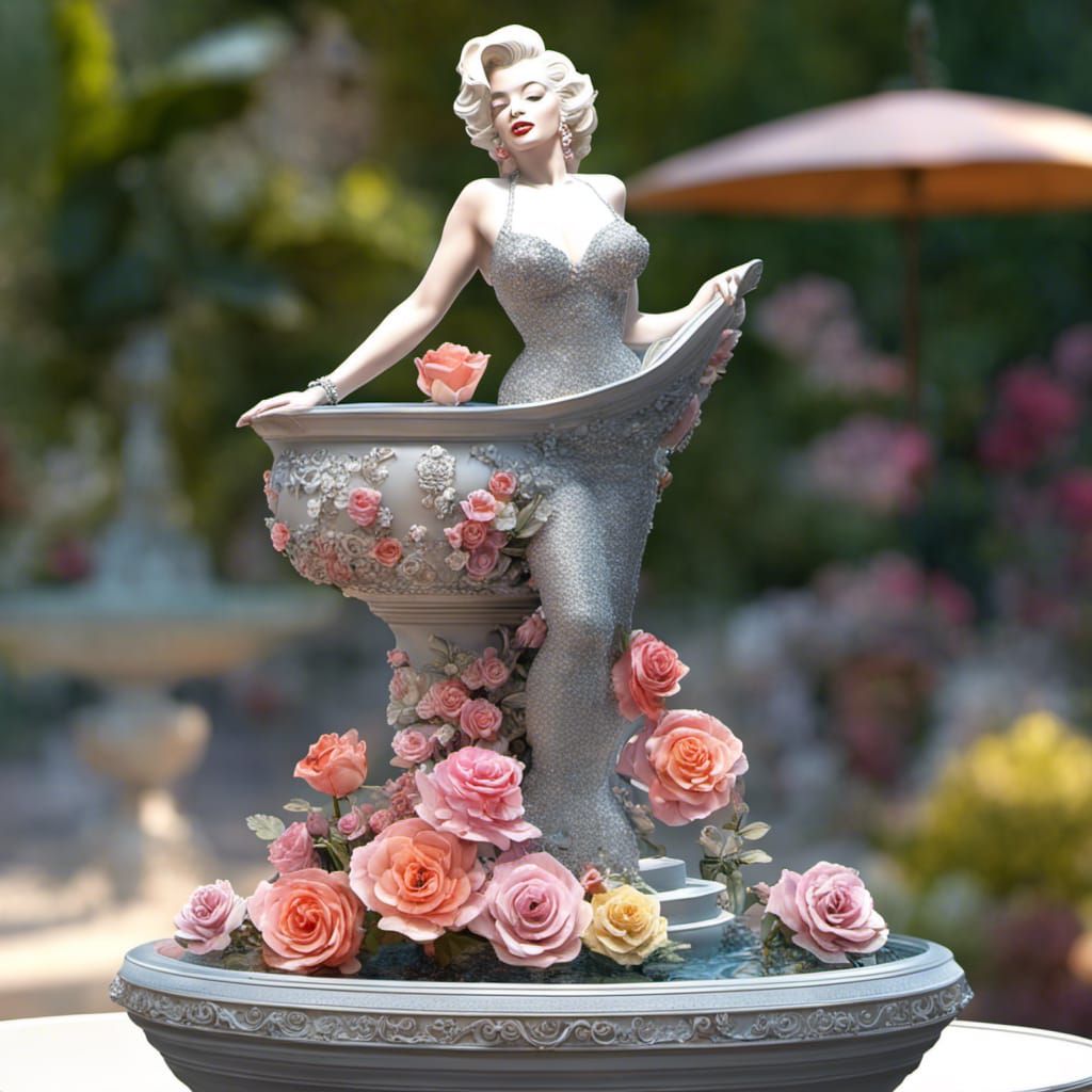 figurine fountain - Marilyn Monroe