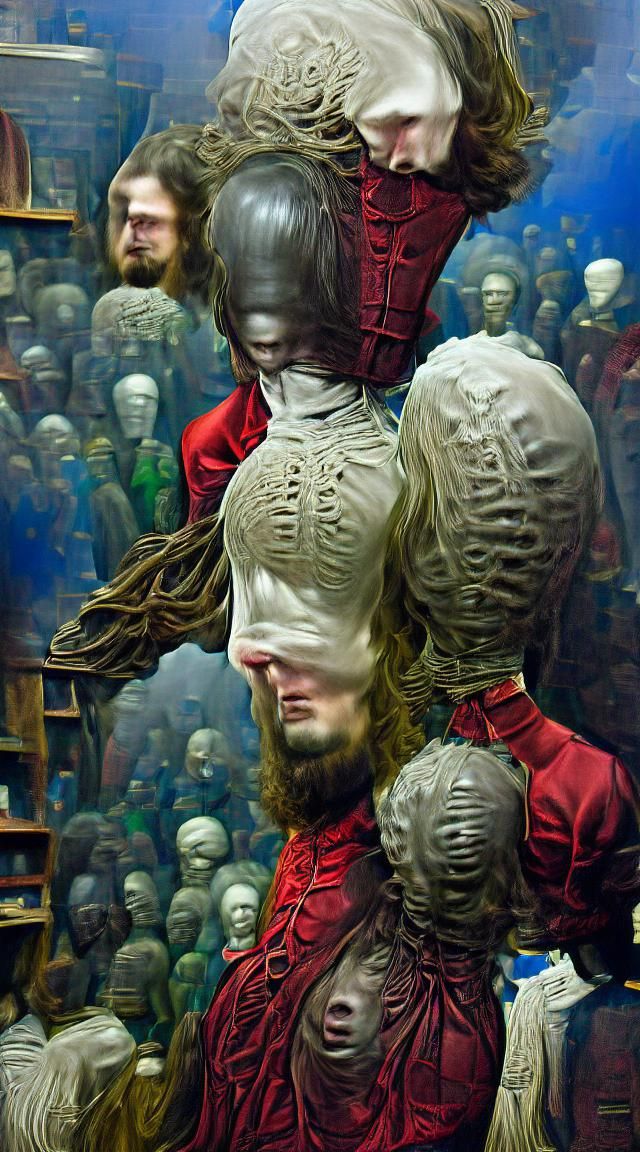 Sinister Faceless Mannequin in Horror Style