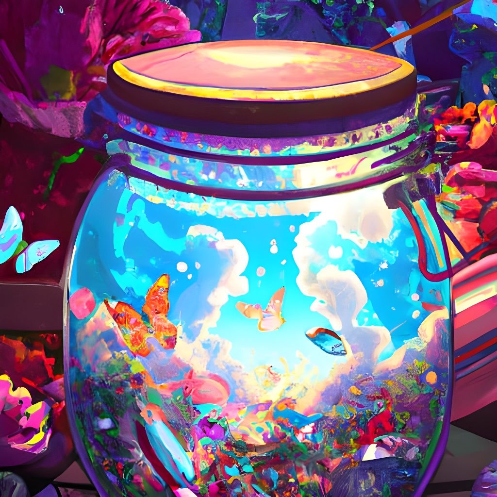 Magical Jar: Comic Book Illustration in Ghibli Style