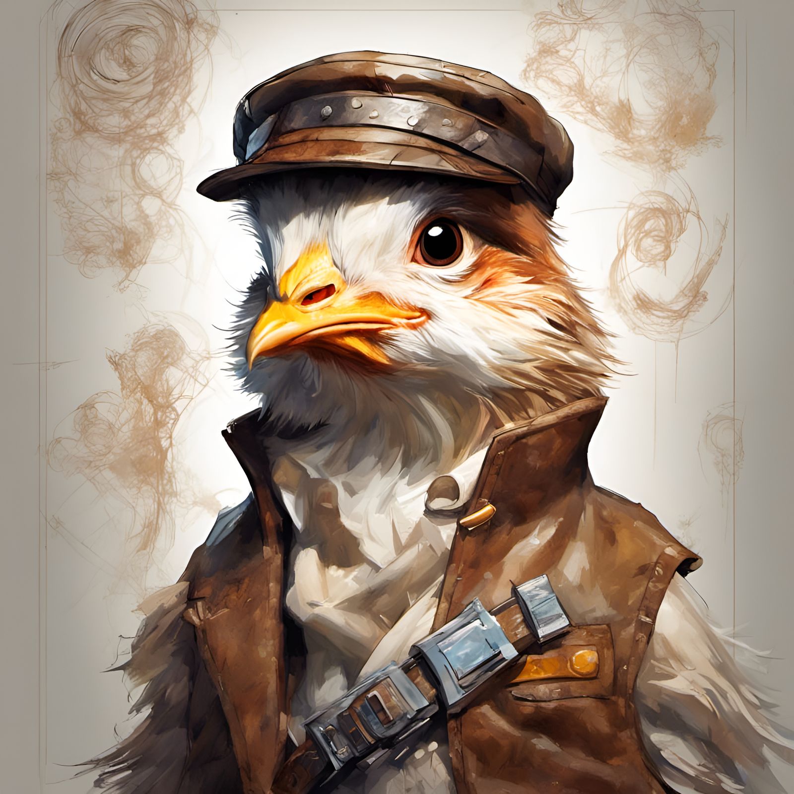 Hen as Han Solo Character Design