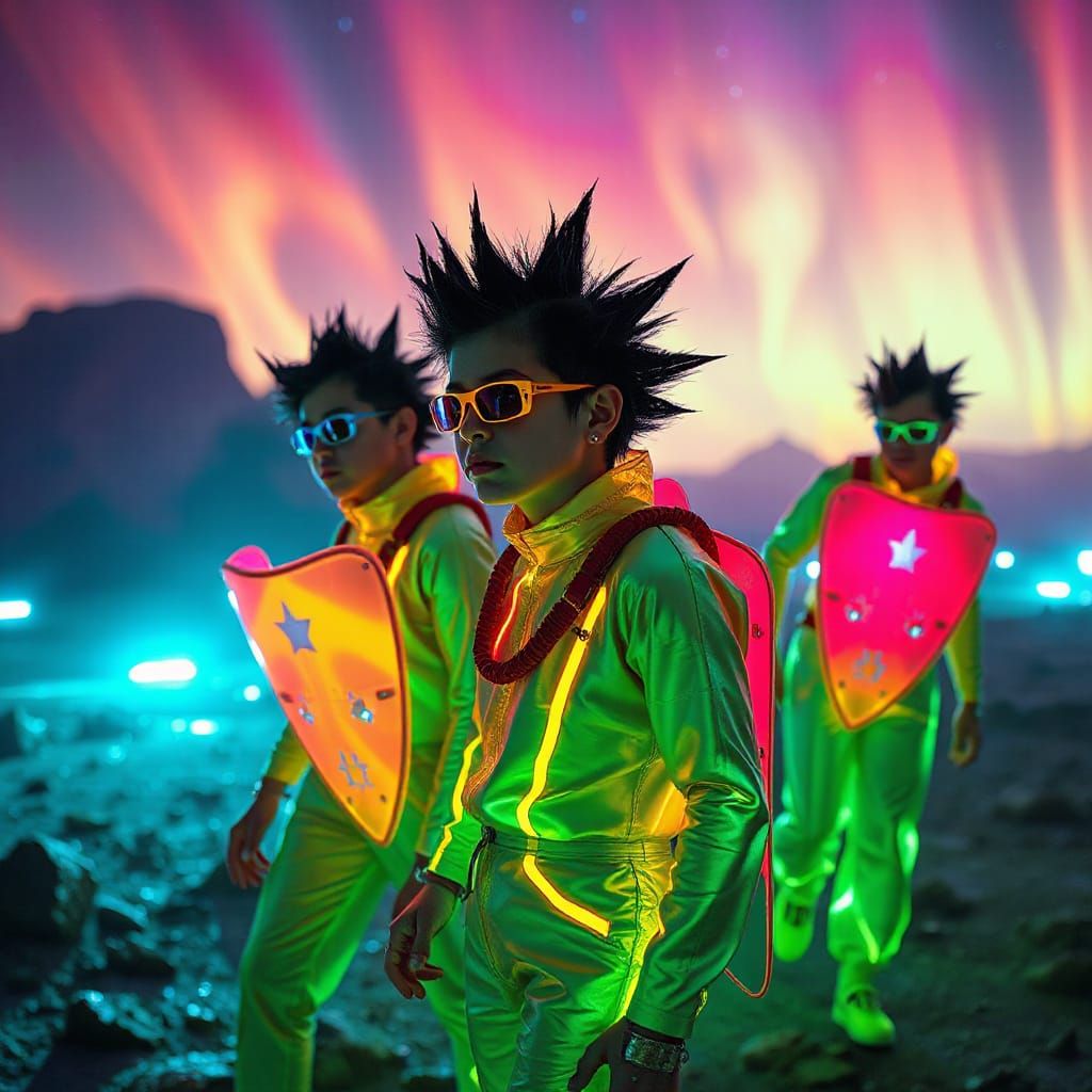 Solarpunk Punks Unleash Vibrant Chaos