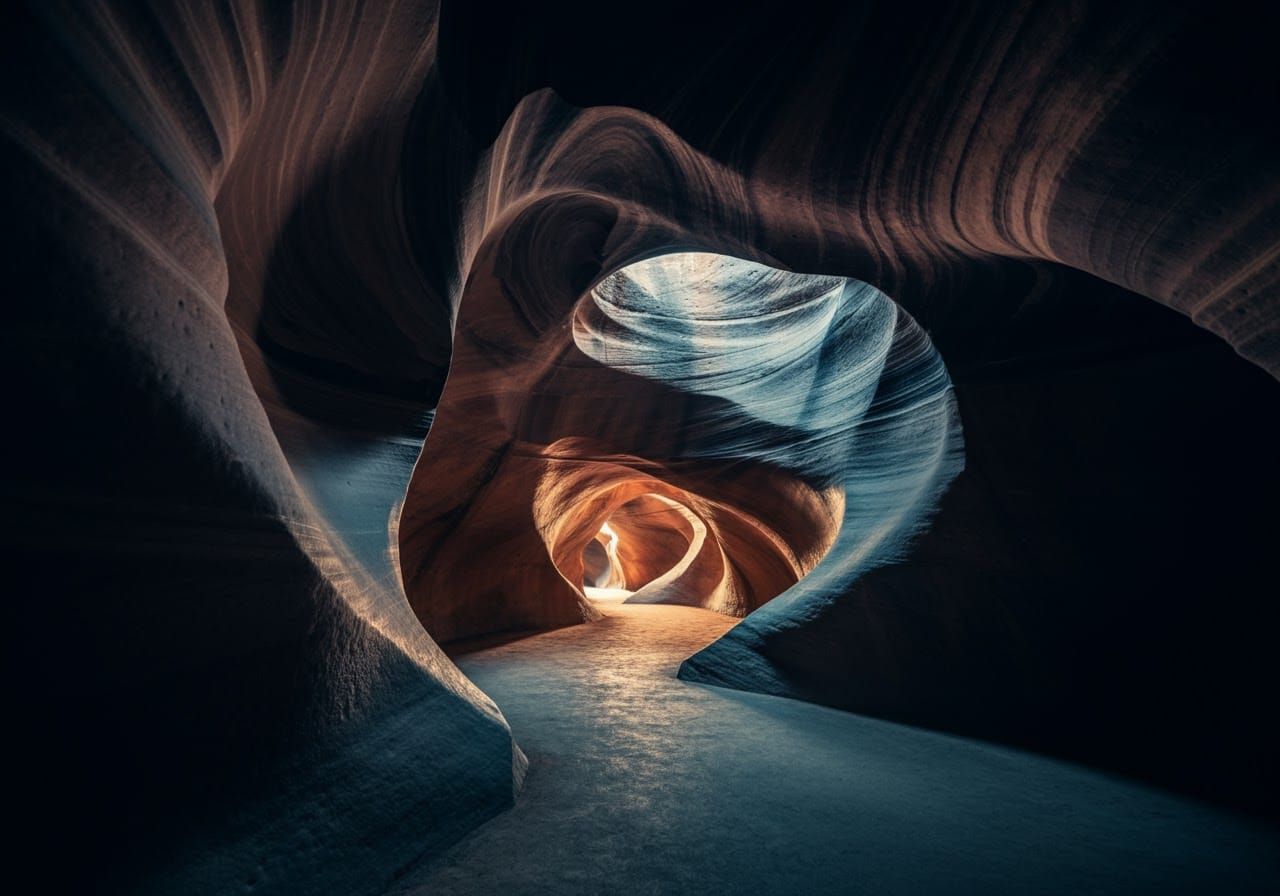 Spectacular Cave Tunnel with Seamless Stone Textures
