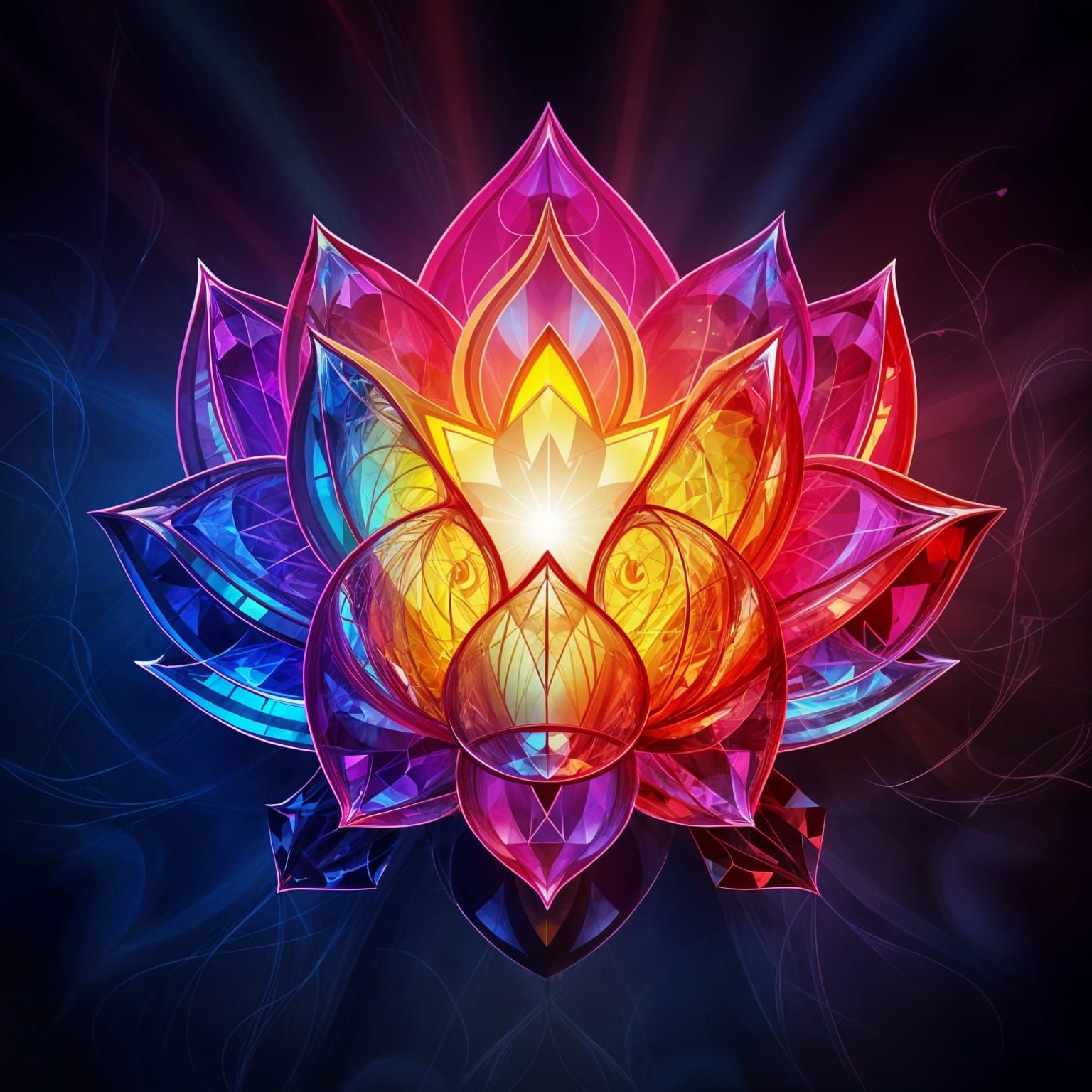 Love's Vibrant Frequency in Geometric Harmony