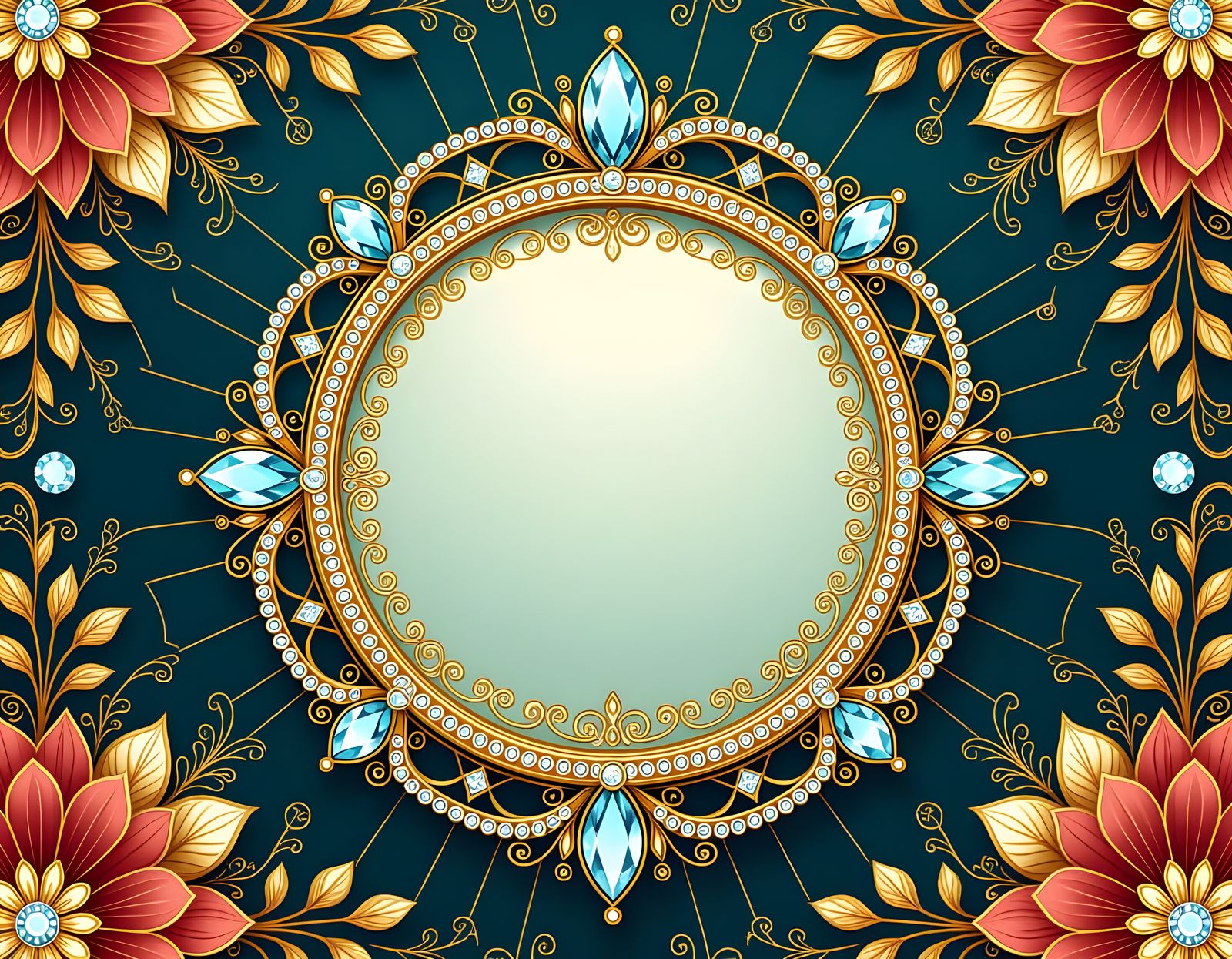 Luxury Round Frame Party Design
