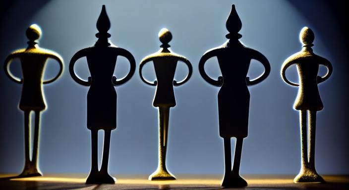 Shadow Dancers in Time: Photorealistic Surrealism