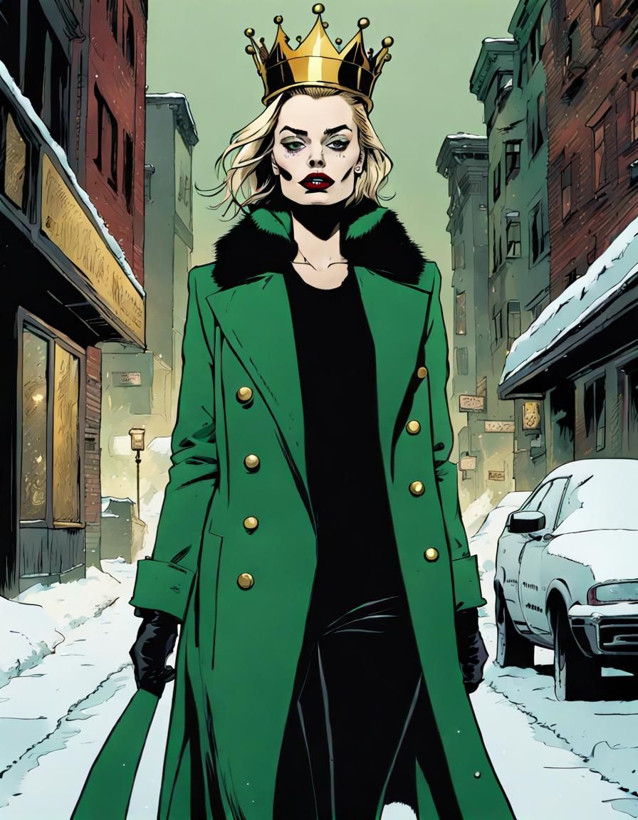 Margot Robbie as Mignola Deathcore Art