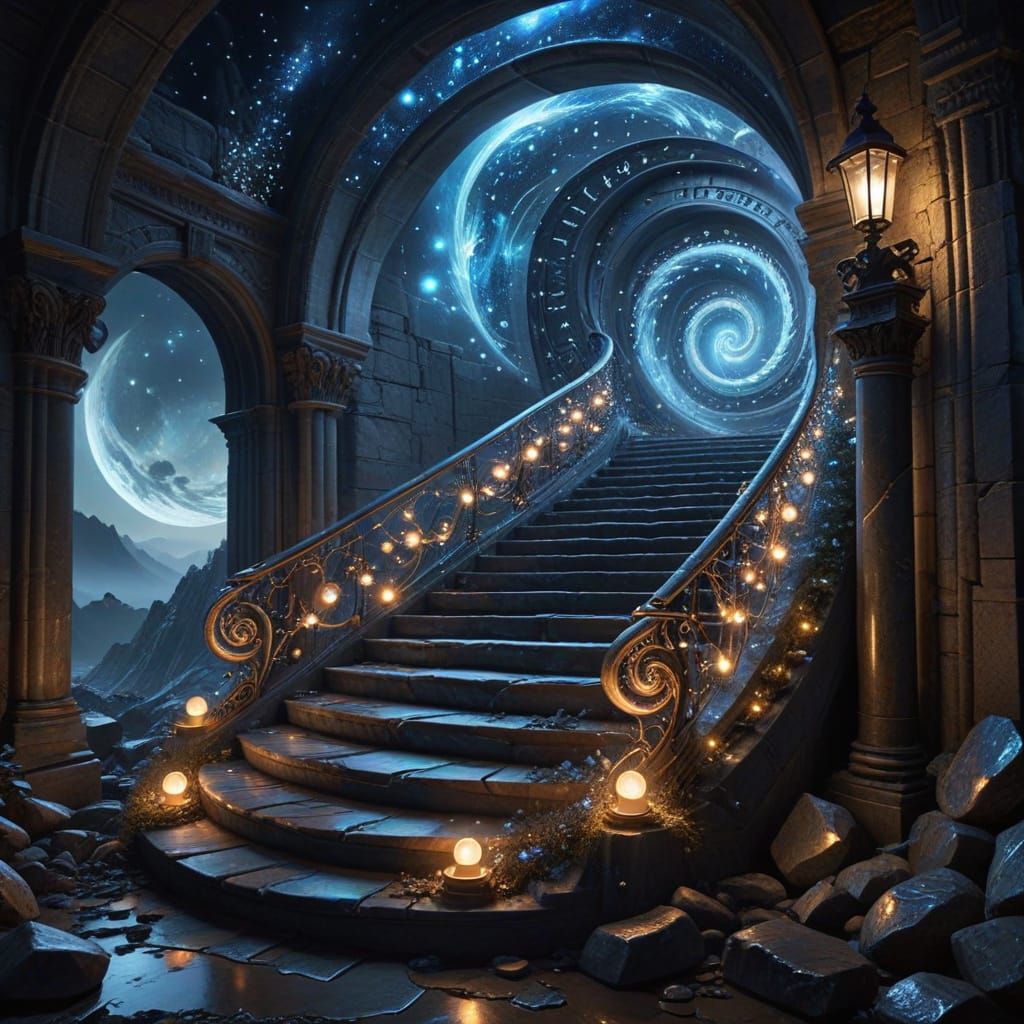 Endless Staircase Through Realms of Time