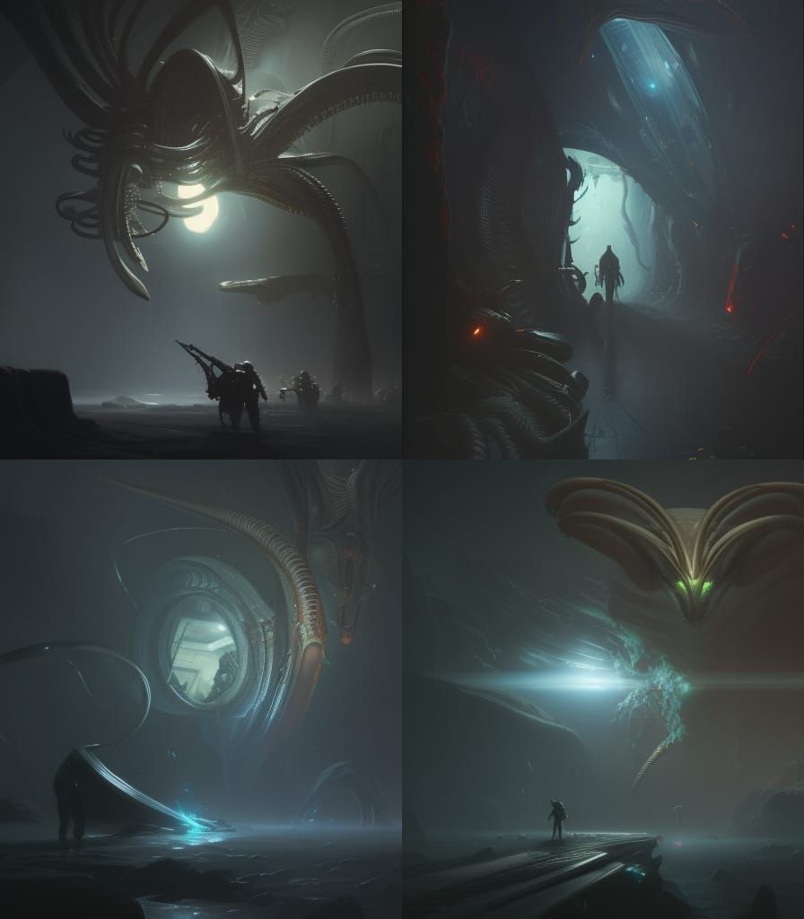 Alien Treasure in Dark Fantasy Concept Art