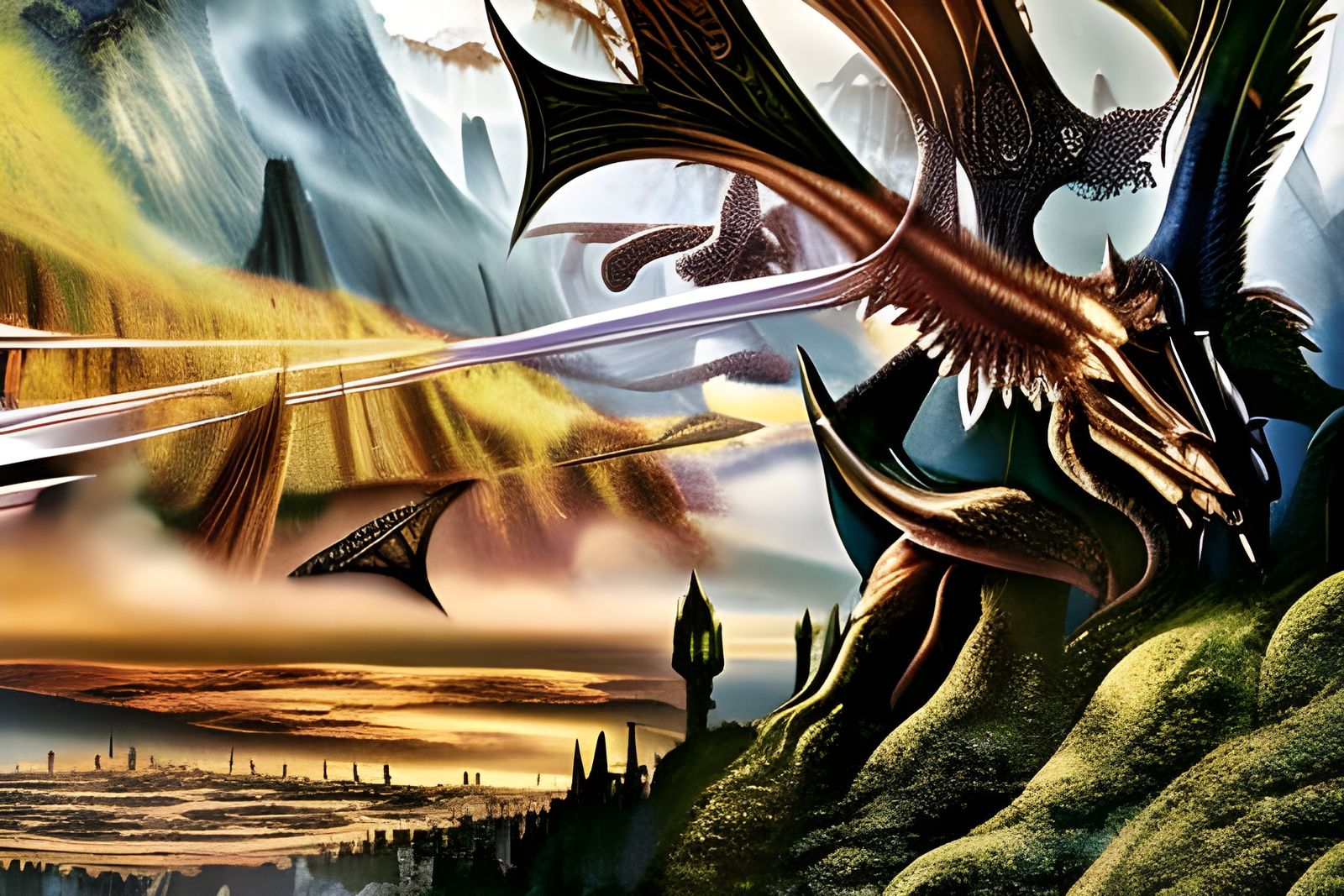 Epic Fantasy Landscape in Cinematic Style