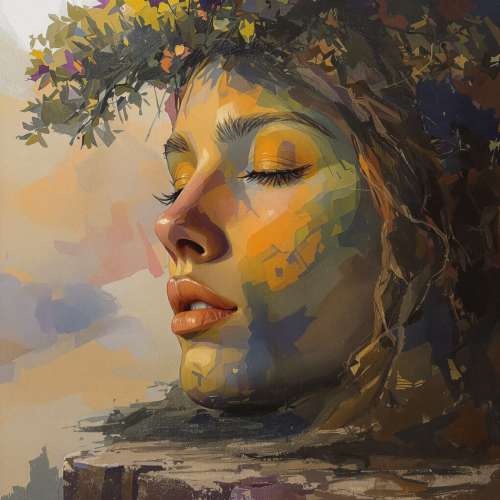 Unspeakable Beauty in Oil Painting