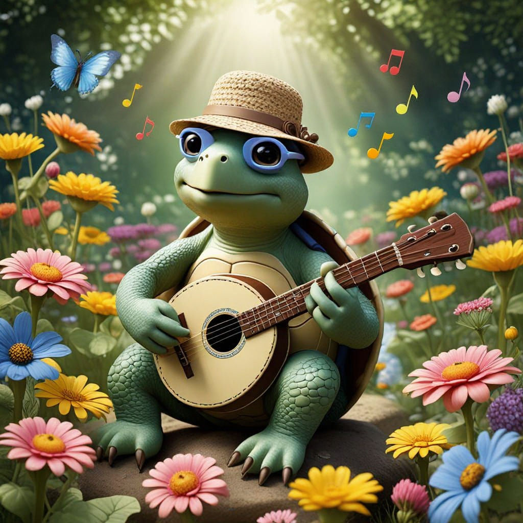 Turtle's Garden Serenade: A Whimsical Ballad
