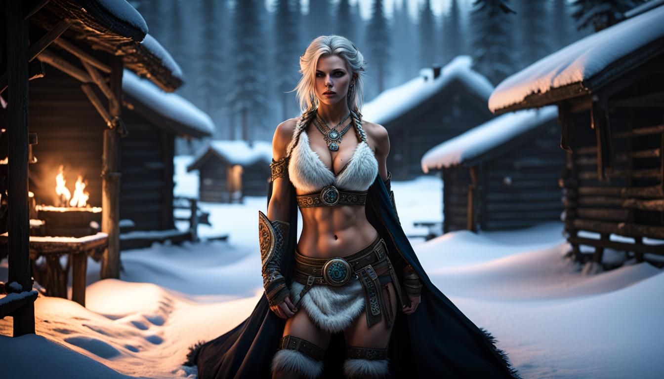 Historic Nordic Blonde Warrior