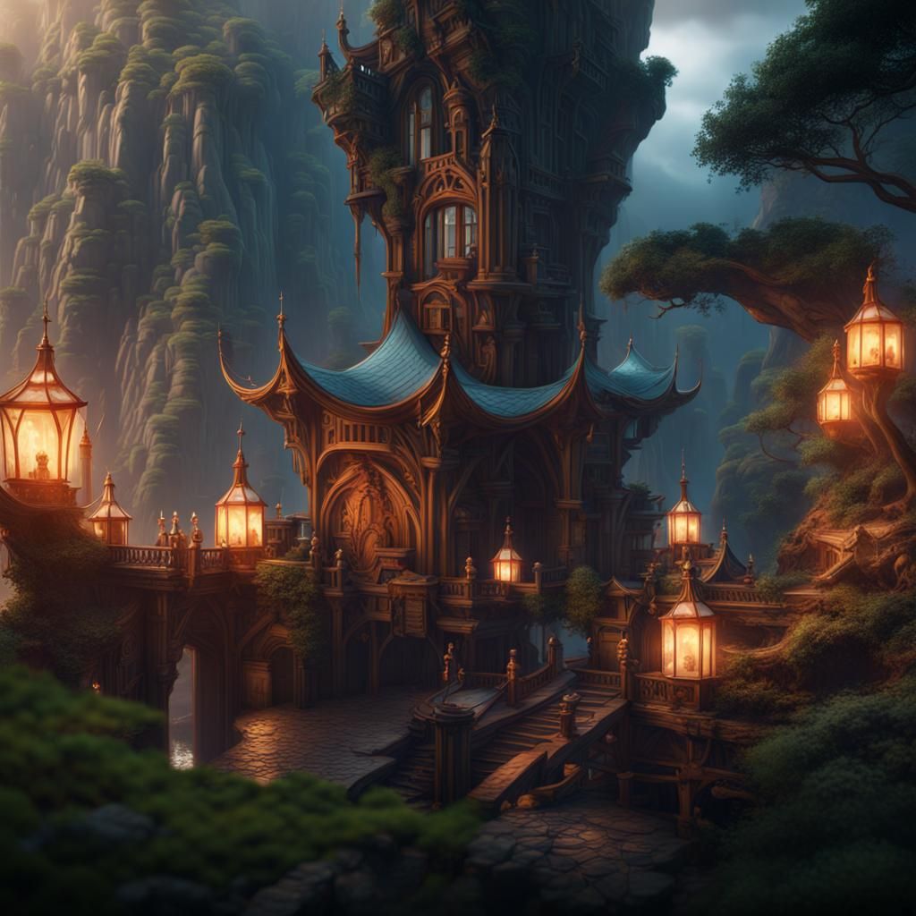 Travel Agency Ad: Detailed Matte Painting