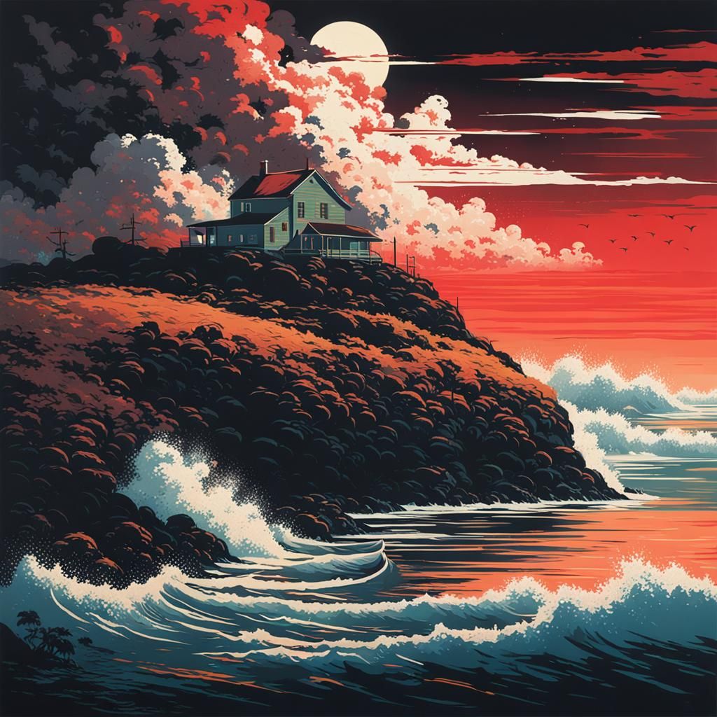 Surreal Landscape Inspired by Visionary Art