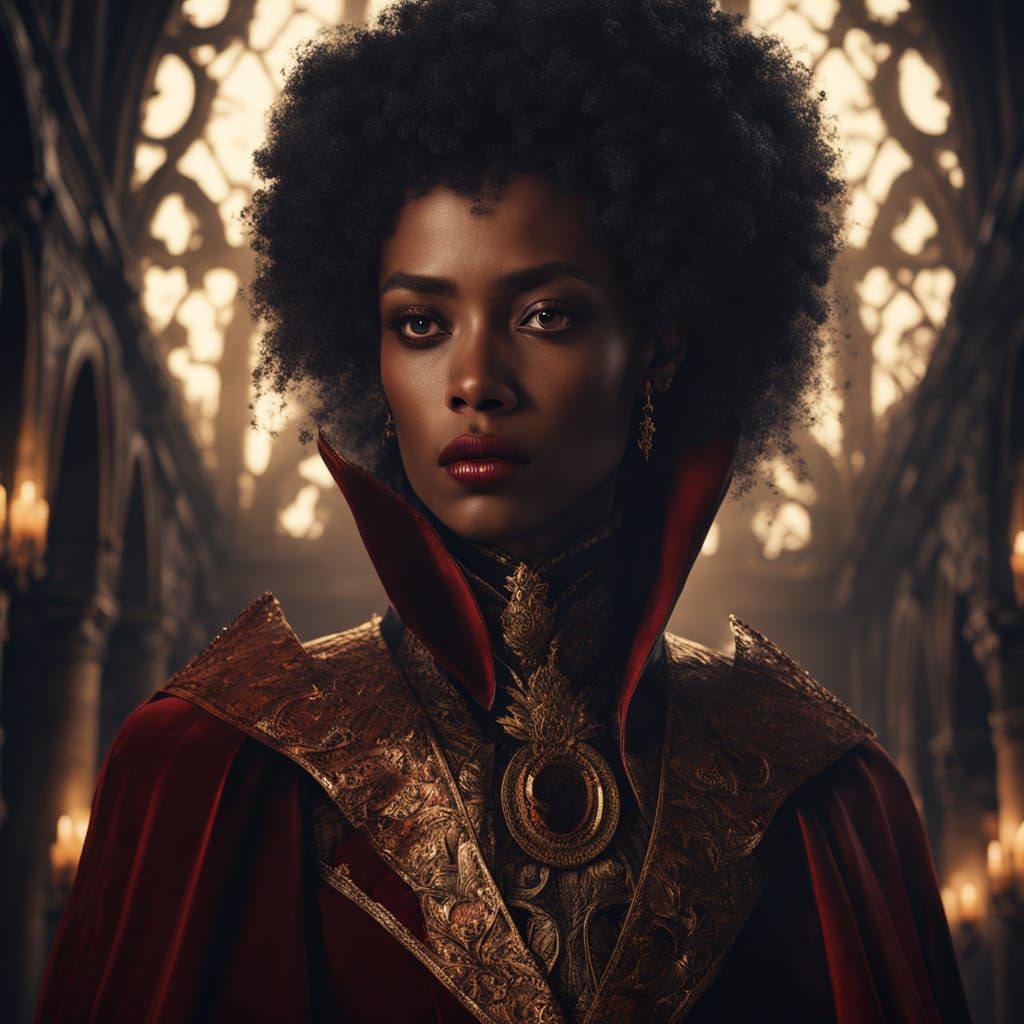 Tina Gayle as a Vampire in Dark Castle