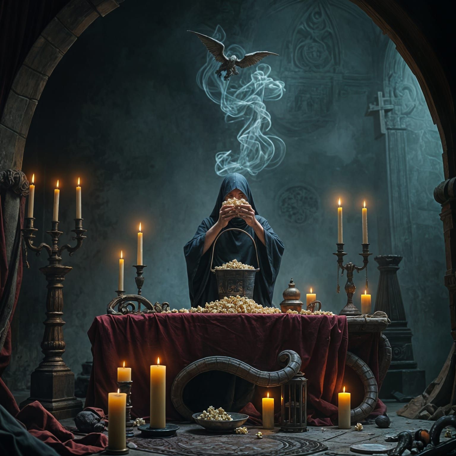 Unholy Popcorn Offering to a Demon Lord