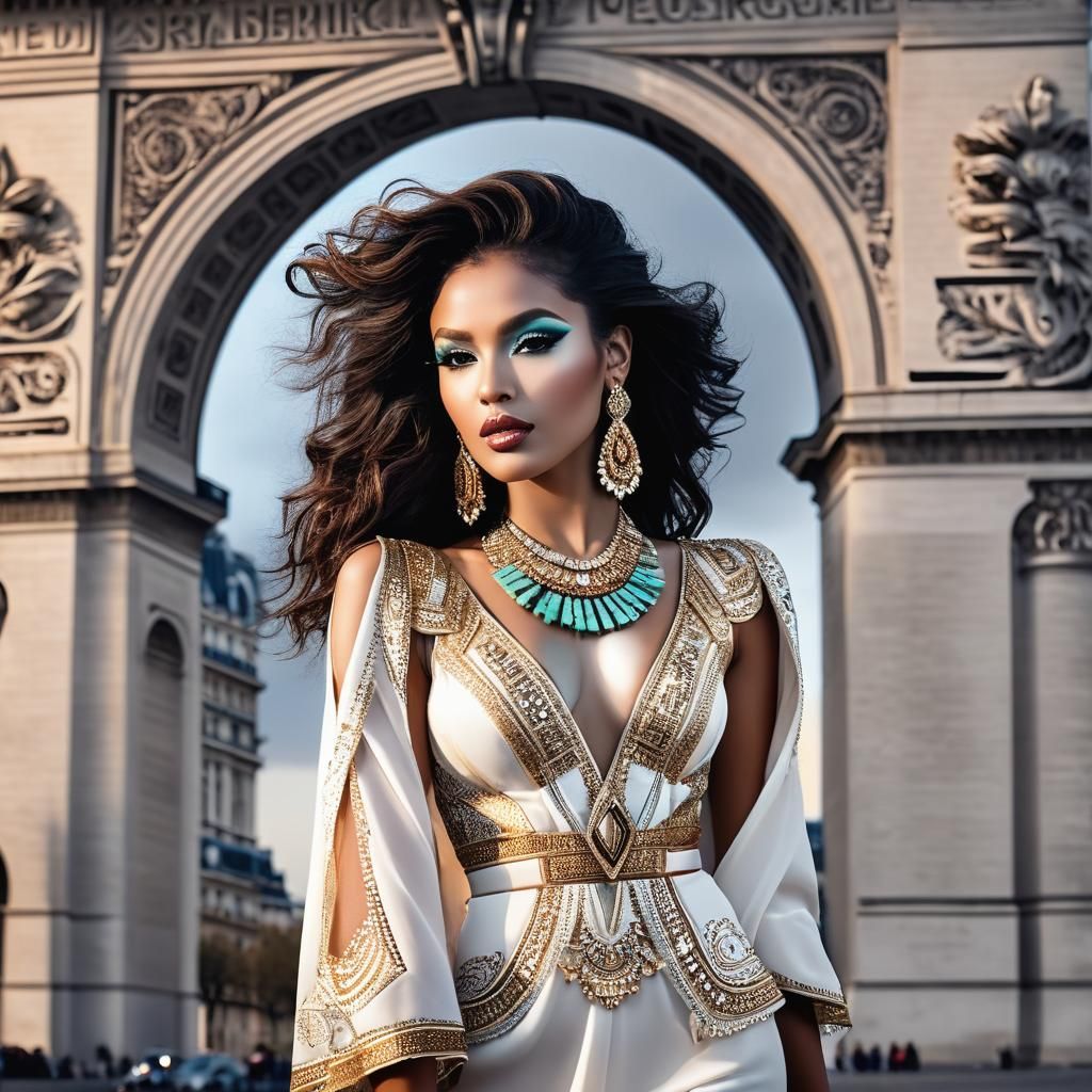 Ethnic Model Fashion Shoot by Arc de Triomphe